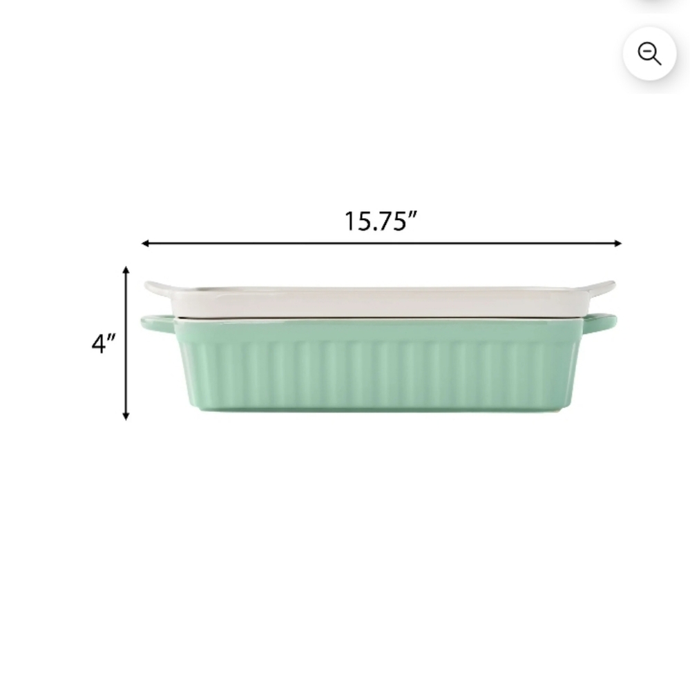 The Pioneer Woman Agatha Rectangular Baker with Platter Lid, 9" x 13" - Picture 3 of 3